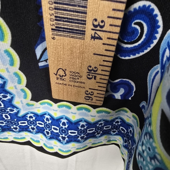 AB Studio Multicolor Floral Pattern Short Sleeve Dress Sz L - Picture 8 of 10